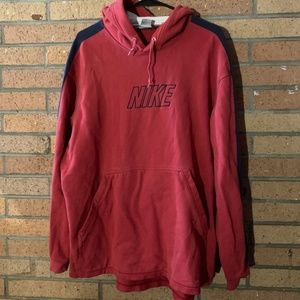 Vintage Red Nike Hoodie